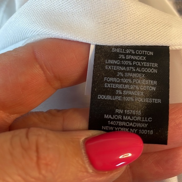 NWOT TAHARI ASL ruffle straps fit flare dress peek a boo back cotton stretch 6 - Picture 9 of 15